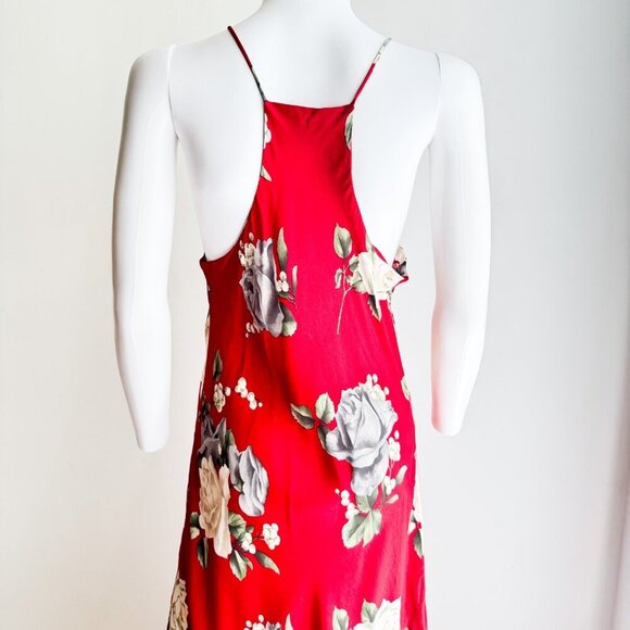 Marnie West Vintage Floral Bias cut Floral Maxi Dress S/M Made in USA - Picture 5 of 6